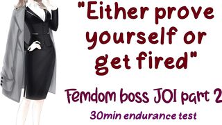 Femdom Boss Part 2: Endurance Test To Save Your Job RP