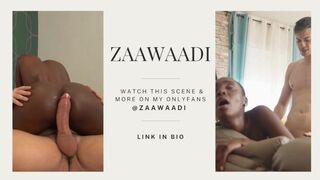 MASKED EBONY CLIT PLAY - Zaawaadi Hitachi Massage