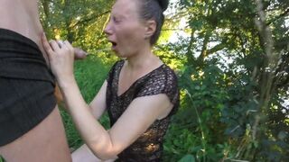 Piss in mouth wife outdoor