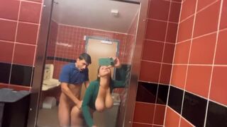 Hailey Rose gets Creampie in Whole Foods Public Bathroom