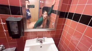 Hailey Rose gets Creampie in Whole Foods Public Bathroom