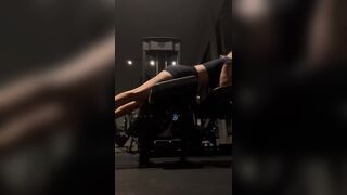 Hot girl girl training legs (ass)