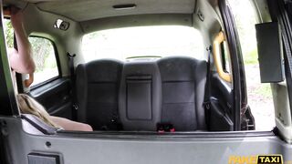 Fake Taxi - Welsh MILF in summer dress with big tits seduces the cab driver, gets plastered in cum