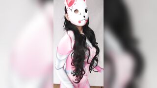 Tiktok Challenge Masked Girl