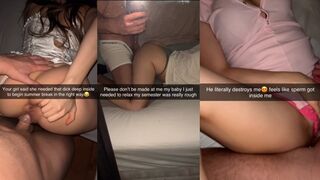 college girls snapchat cheating compilation - wild summer break