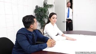 BANGBROS - Cute Girl Karlee Grey Relieves The Stress On Labor Day By Fucking With Her Coworker