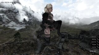 Hot Blonde Giantess grows ever larger - Skyrim Giantess