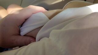 Naughty Stranger lets Me Touch Her Big Natural Boobs in the Car