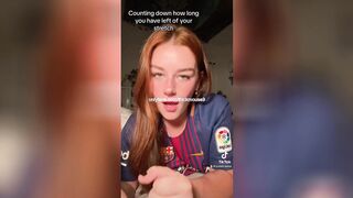 18yo accidental leak pussy on TikTok