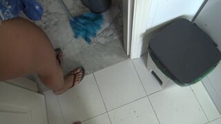 horny German  and his Syrian Refugee cleaning maid