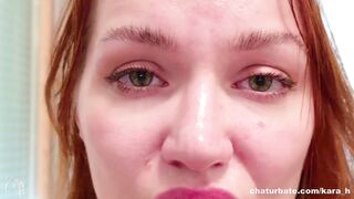 Look in my eyes and cum with me! My face close up,ASMR durty talk, enchanting eyes show my orgasm.