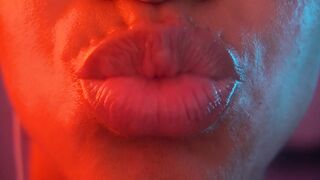 Asmr up close kisses